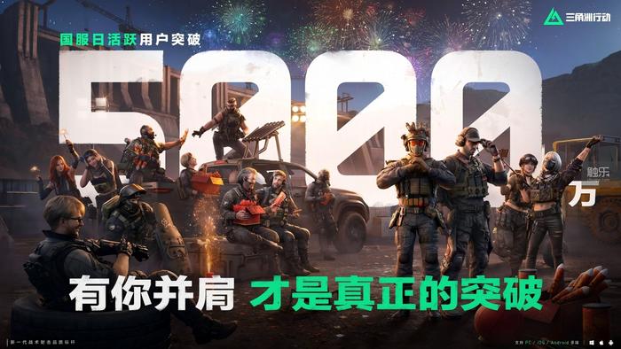 国产FPS现象级样本：《三角洲行动》开年交出5000万日活答卷(图1)